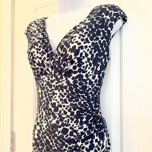 Ralph Lauren Navy & White Polka-Dalmatian Dress